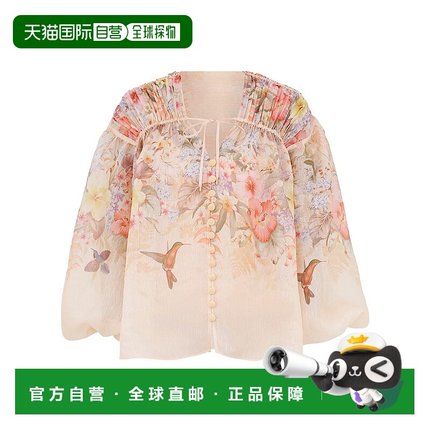 香港直邮Zimmermann 长袖衬衫 4183TS251宽松潮流穿搭时尚高级感