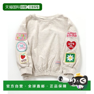 拼贴徽章设计 1h可退 半袖 T恤 J10671 日本直邮BREEZE儿童宽松长袖