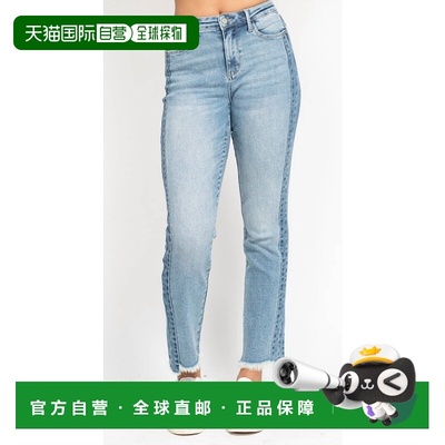 自营judy bluePenn High Waist Vintage Wash Side Panel Jean In