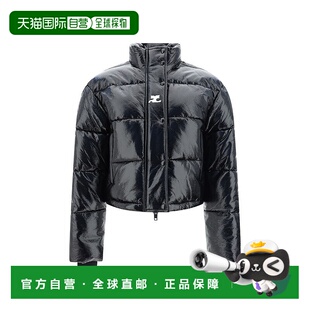 黑色 自营courregesCourrėges 夹克 Down女式 美国奥莱直发 Crop