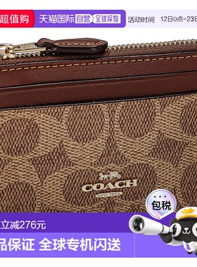 日本直邮COACH CW870女士带钥匙圈签名款钱包 [CO078DW017468]