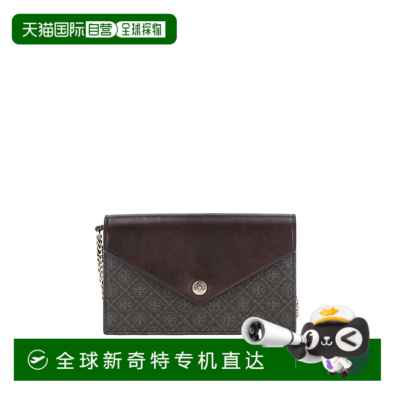 1h可退 香港直邮TORY BURCH 女士斜挎包 165018200 CO 棕色 Walle