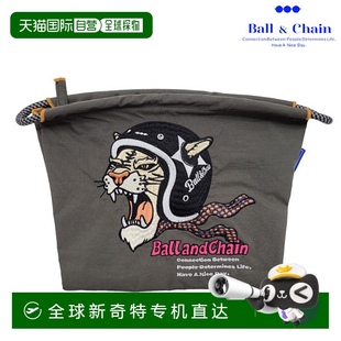 日本直邮Ball&Chain PL尺寸拉链袋小物件刺绣礼物30 HELMET TIGER