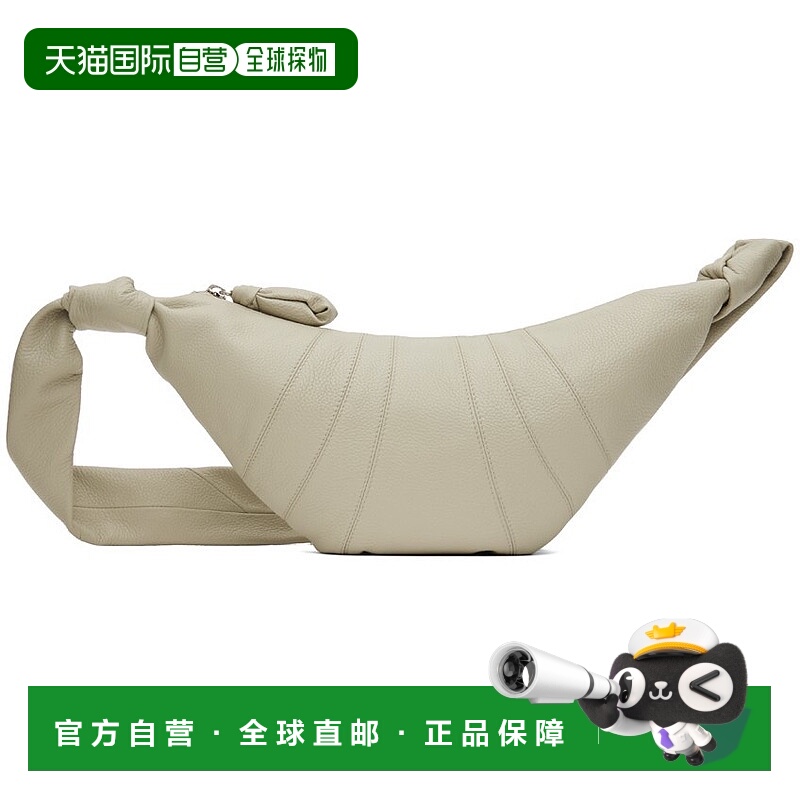 香港直邮潮奢 Lemaire 女士 灰褐色小号 Croissant 单肩包 BG0003