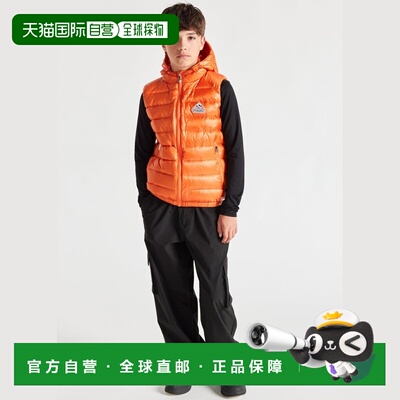 欧洲直邮Pyrenex Cheslin Clementine 儿童无袖羽绒服防风连帽