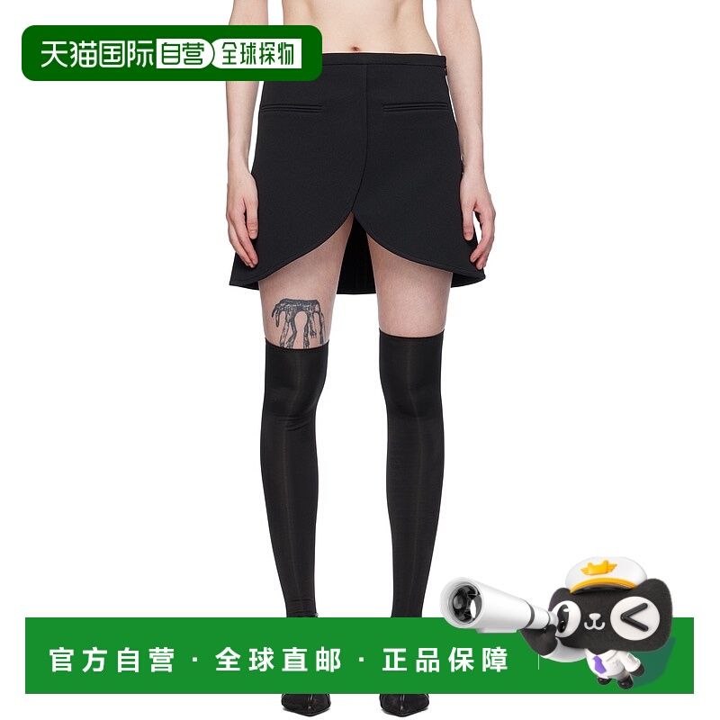 香港直邮潮奢 Courreges 女士 黑色 Ellipse 短裙 224CJU171PL000