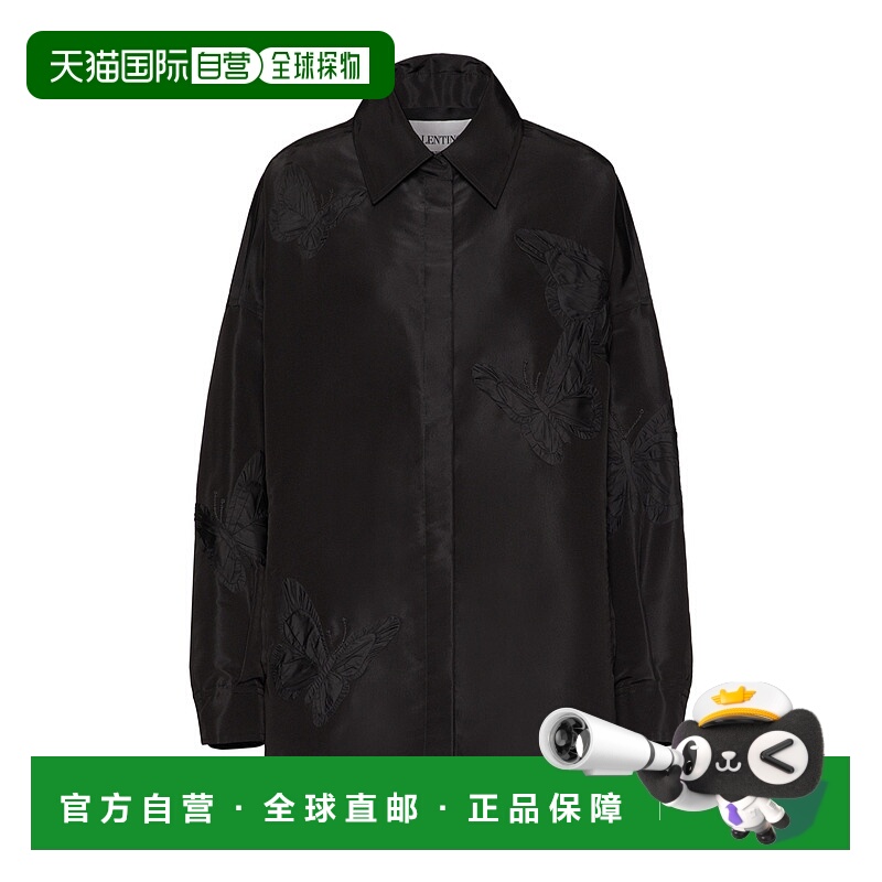 1h可退 香港直邮VALENTINO 女士大衣 BCIBR14H20NO SS2022 黑色