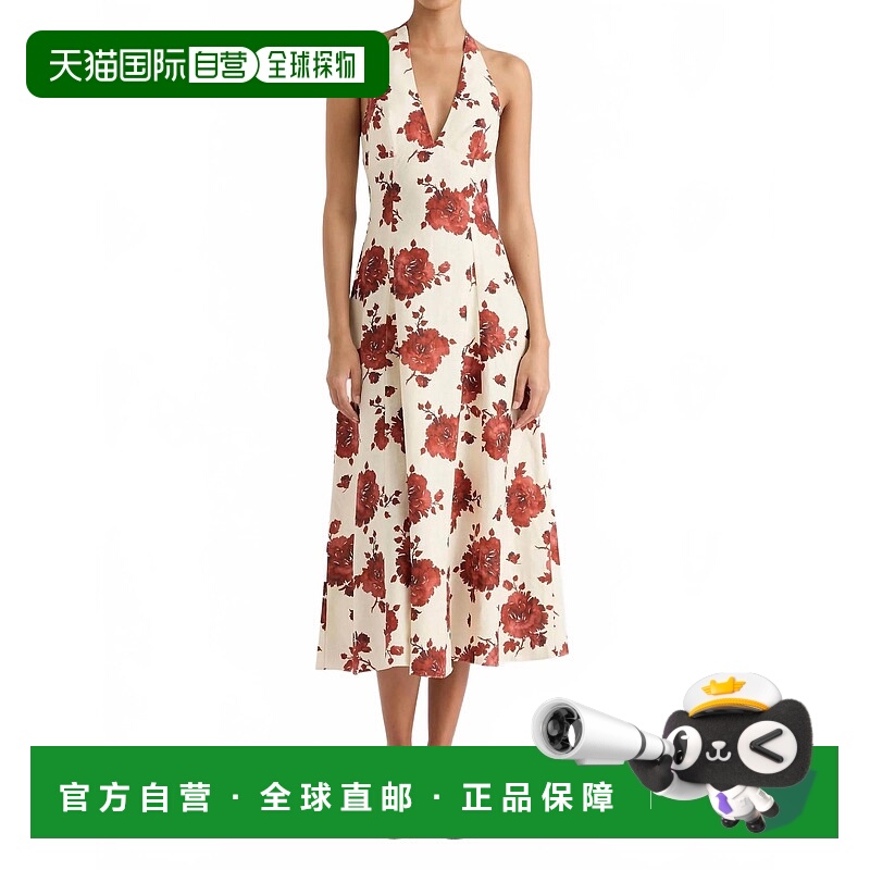 自营 faithfull the brandMarais Midi Cecile花石榴石连衣裙 美
