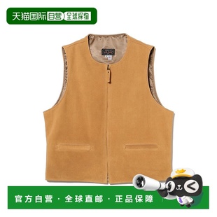 男装 Suede Leather 1h可退 Vest PLUS Zip 牛皮革 日本直邮BEAMS