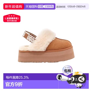 香港直邮UGG Funkette女士厚底鞋包头拖鞋防滑加绒保暖1113474