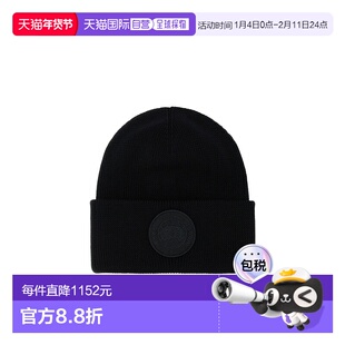 香港直邮Canada Goose Ribbed knit hat 6936M羊毛针织帽