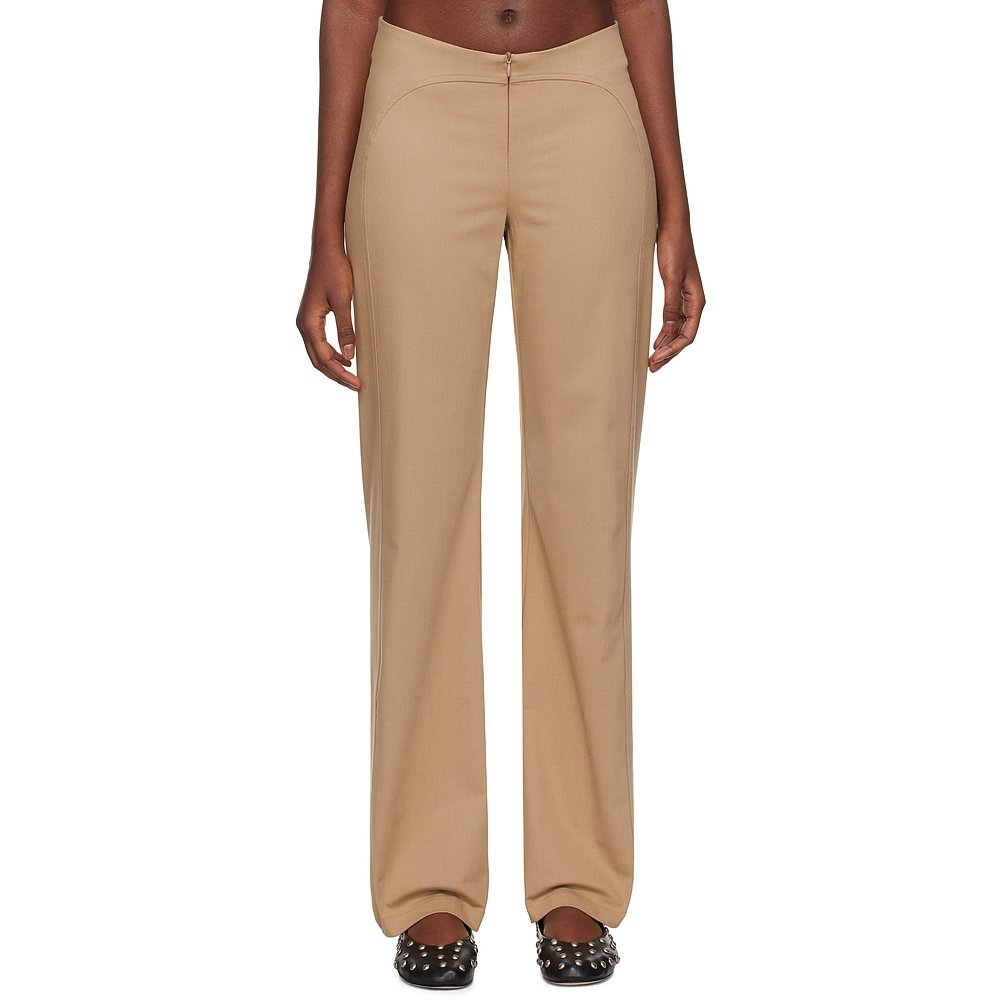 潮奢 Gimaguas 女士 驼色 Iris 长裤 IRISTROUSERS