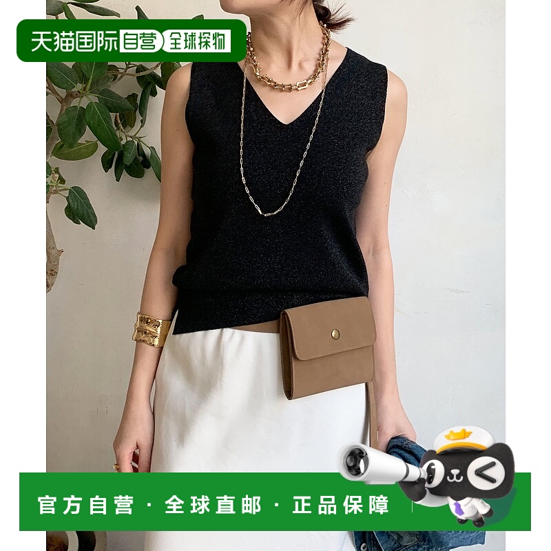 1h可退 日本直邮DouDou 女士前后可穿亮片针织背心 DDZ1051105A00