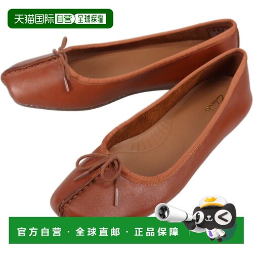 日本直邮Clarks Freckle Ice 休闲鞋深褐色皮革 20352930