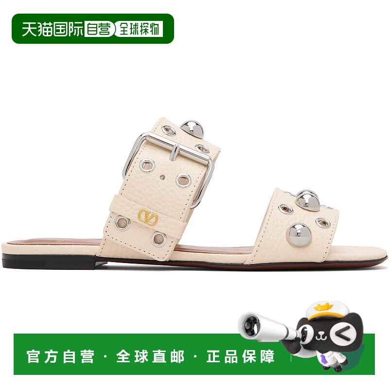 香港直邮valentino 华伦天奴 女士 灰白色 Nellcôte Slide 凉鞋 7