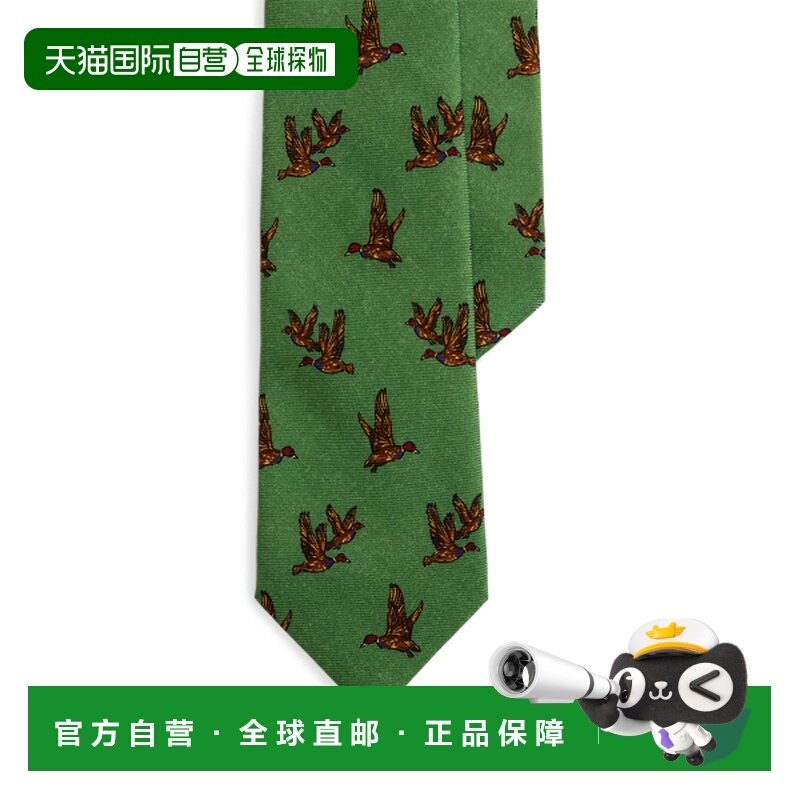 日本直邮Ralph Lauren Polo Ralph Lauren 鸭印花羊毛领带 [10008,童装/婴儿装/亲子装,领带,淘宝优惠券,粉丝福利购,淘宝优惠卷