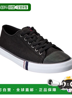 自营Ben Sherman Hadley Canvas Sneaker, 9, Black - black 美国