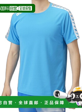 日本直邮ARENA竞技场T恤 游泳T恤 ASS4HTU010-BLU 短袖