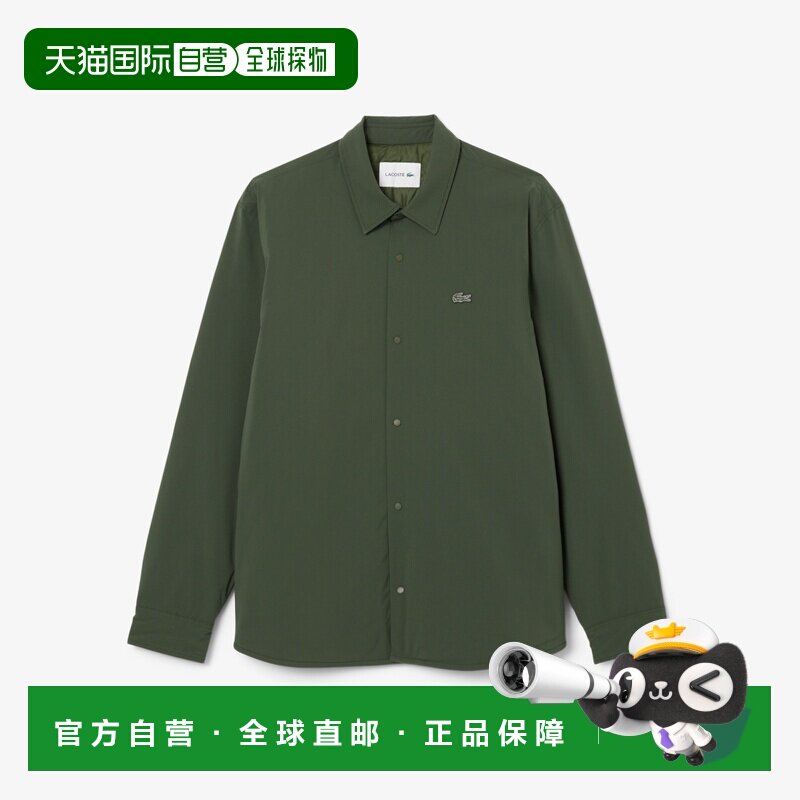 日本直邮LACOSTE纯色徽标翻领单排扣长袖夹克外套男款 CH9134-HCF图片