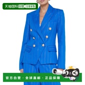 AGENCE Blazer Kenzie 自营L Double Breasted blue 美国奥莱直