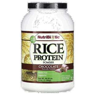 香港直发Nutribiotic大米蛋白质粉巧g力味强身健体天然1.36kg