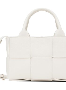 bottegaveneta葆蝶家女士白色迷你托特包