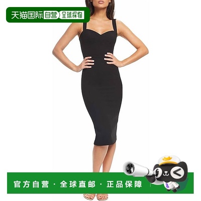 自营dress the population妮可黑色连衣裙-黑色 美国奥莱直发