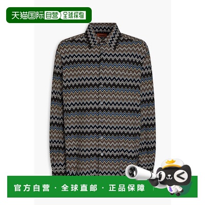 香港直邮MISSONI 米索尼 男士 钩花棉质衬衫 US24WJ00BR00XE