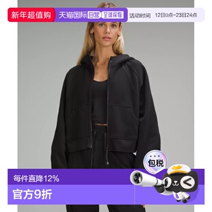 加拿大直邮lululemon露露乐蒙 Scuba宽松短款全拉链连帽加绒外套
