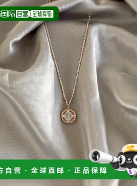 日本直邮日潮 agete 阿卡朵WEB限定K10 钻石项链0.03克拉首饰吊坠