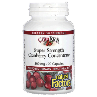 香港直发natural factors蔓越莓浓缩物胶囊90粒自然蔓越橘精华