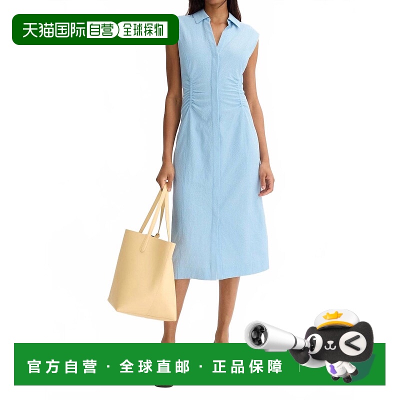自营derek lam 10 crosbyNera Sleeveless Shirt Dress In Dusk B