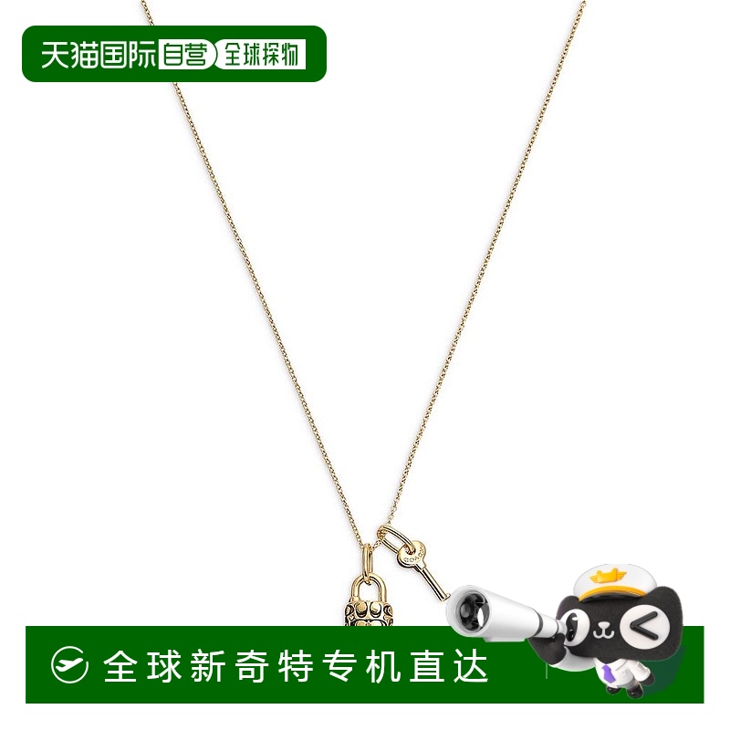【美国直邮】coach  项链蔻驰金色钥匙吊坠