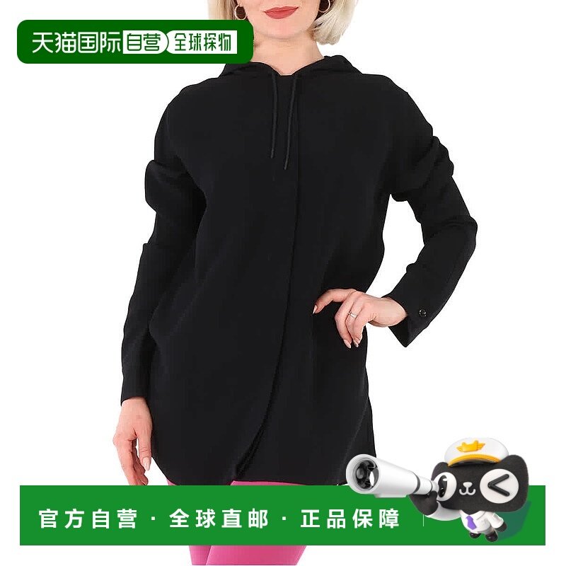 自营 Burberry Monogram图案粘胶纤维大连帽上衣-黑色 美国奥莱直,女装/女士精品,卫衣/绒衫,淘宝优惠券,粉丝福利购,淘宝优惠卷
