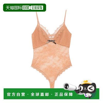 香港直邮Self-Portrait 圆点网眼紧身衣 SS25-057TT蕾丝连体套装