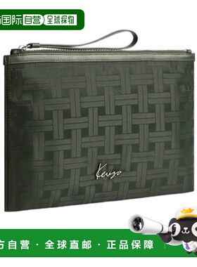 香港直邮KENZO 男士手拿包 FF65PM502F2251 AW2025 灰色 'KENZO M