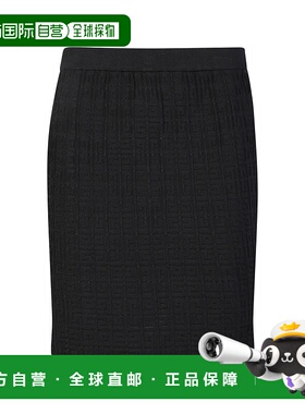 香港直邮GIVENCHY 女士半身裙 BW40LL4ZA4001 黑色 GONNE包臀裙