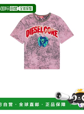 香港直邮Diesel 迪赛 男士 方形T恤 A161640GIAR purple紫色 舒适