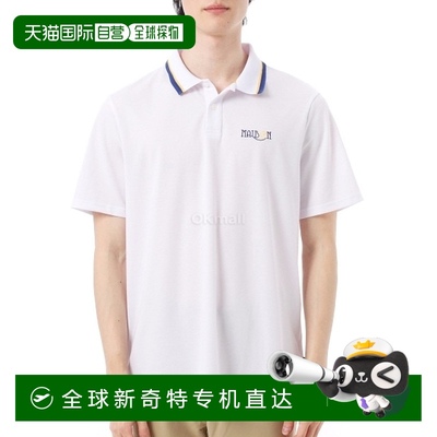 韩国直邮MALBON GRASSE PIQUE POLO 衫 (M-9136-WHT) 短袖珠地网/