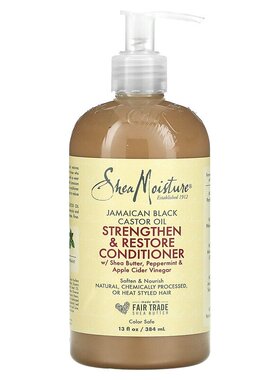 美国直邮Shea Moisture护发素牙买加黑蓖麻油烫染发质384ml