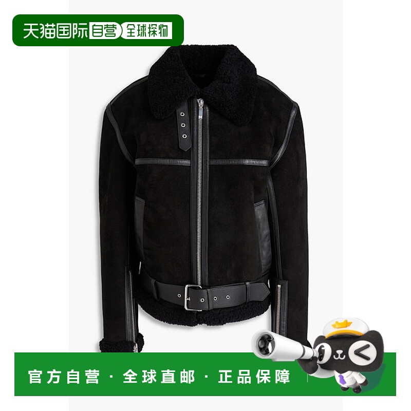 1h可退 香港直邮TOTÊME 女士 毛羊皮夹克 241WRO1071LE0043001BLA
