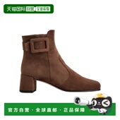 香港直邮Roger Vivier Tres 1h可退 Vivier拉链设计短筒靴 RVW751