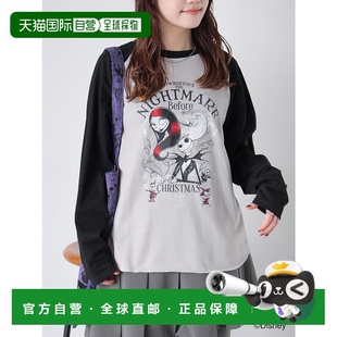 1h可退 日本直邮ehka sopo 女装 Nightmare Before Christmas 联T