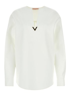 VALENTINO 女士卫衣 BAE9L575Y0BO AW2024 白色 长袖衬衫