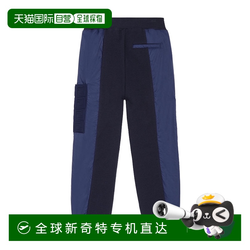 1h可退 香港直邮FENDI 男童长裤 JMF373AG34F0QB0 SS2023 蓝色 徽