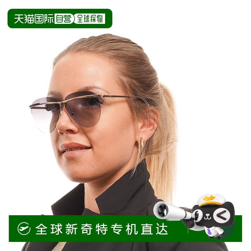 自营 Max & Co 女士女士太阳镜 - 金色 【美国奥莱】直发