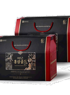 韩国直邮钟根堂6年根高丽红参液滋补品人参营养70ml*30包*4盒礼盒
