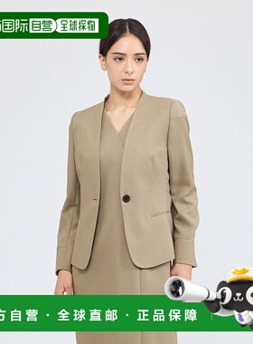 1h可退 日本直邮EPOCA 女士V领无领西装外套 吸水速干防皱 职场通