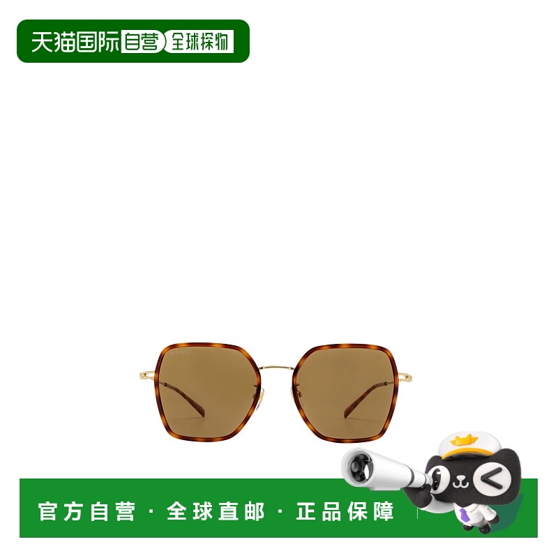 1小时内可退 香港直邮GUCCI 女士眼镜 GG1850SA002 SS2025 棕色