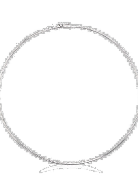 Ross-Simons 意大利 1.8 毫米 14 克拉白金欧米茄项链 - 18 英寸